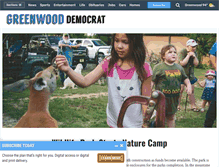 Tablet Screenshot of greenwooddemocrat.com